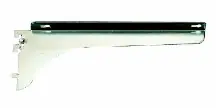 Budget 183 Series 12" Shelf Bracket Center Flange Anochrome Knape and Vogt 183C ANO 12