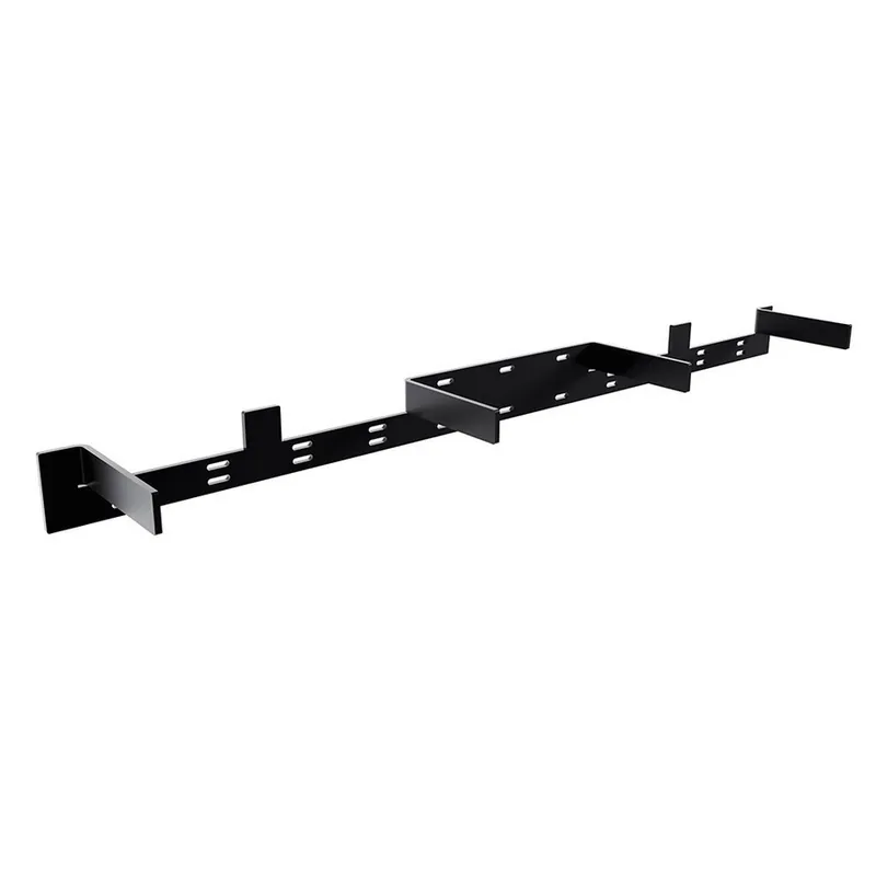 Super Sale 46" x 4-1/2" Floating Fireplace Mantel Bracket Flat Black Federal Brace FB-06338