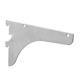 Save Now 186 Series 10" Single Slotted Shelf Bracket with Lock Lever Stainless Steel Knape and Vogt 186LL SS 10