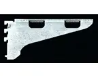 81 Series 10" Single Slotted Center Shelf Bracket with Flange Zinc Reeve 81-C-10 Trusted Brand