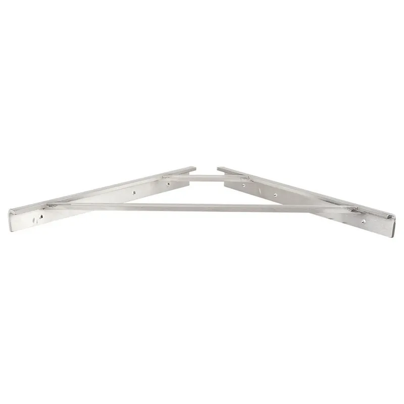 One Day Deal 16" x 1/2" x 16" Cascata Shower Bench Bracket Stainless Federal Brace 30430