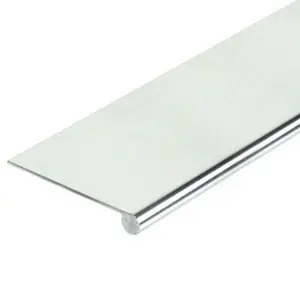 Aluminum Edge Pull 72" Long No Holes Polished Aluminum Anodized Epco DP42-L-PA Best Price