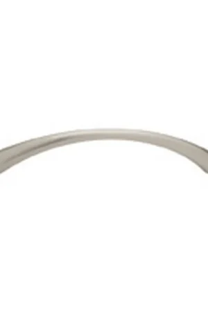 Worldwide Shipping Steel Collection Pull 128mm Center to Center Satin Nickel WE Preferred STTAPERBOW128-SN