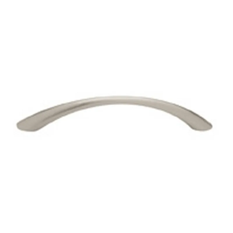 Worldwide Shipping Steel Collection Pull 128mm Center to Center Satin Nickel WE Preferred STTAPERBOW128-SN