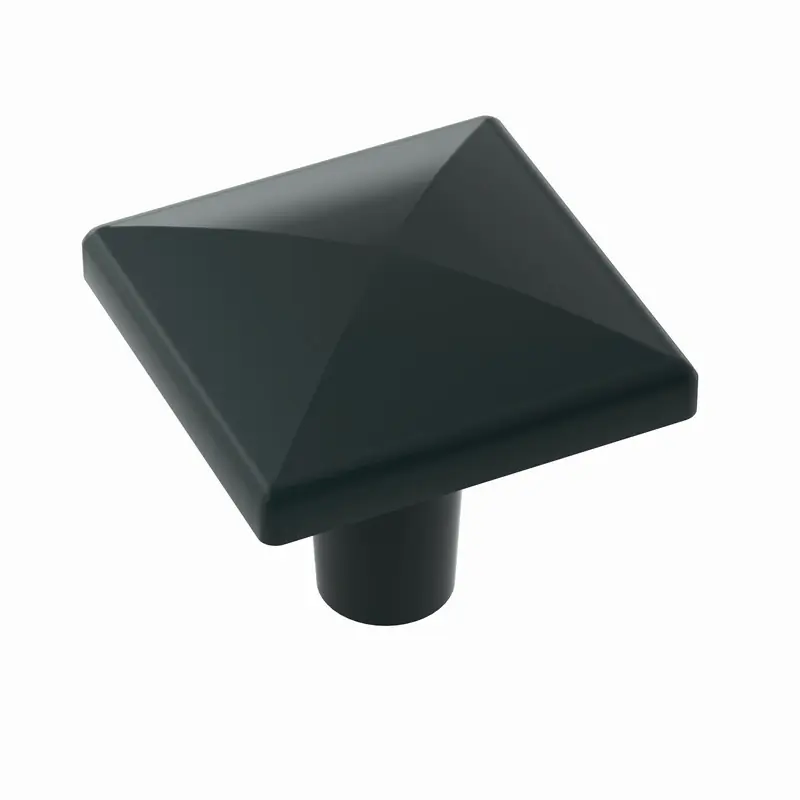 Amerock Extensity Knob 1-1/8" Flat Black Chrome BP29370FB Instant Buy