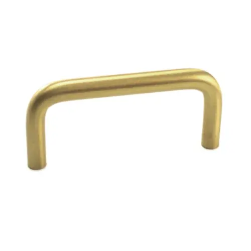 Fan Favorite Solid Brass Wire Pull 4" Center to Center Dull Brass Epco MC402-4-DB