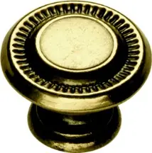 Final Sale Hickory Hardware Manor House Knob 1" Dia Lancaster Hand Polished P8011-LP