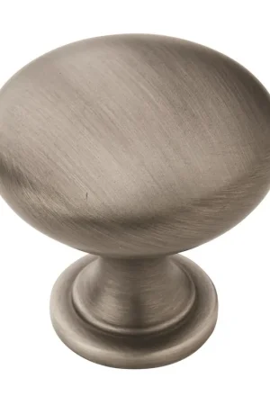 Top Rated Amerock Edona Knob 1-1/4" Dia Antique Silver BP53005AS
