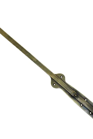 Long Shaft Surface Bolt 17-5/8" x 1-5/8" Antique Brass Handcrafted Hardware HSB7042 Order Now
