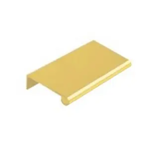 Aluminum Edge Pull 2" Center to Center Polished Brass Anodized Epco DP41-PB-3 Modern