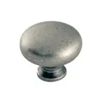 WE Preferred B55040WN Round Plain Knob dia. 1-1/4, Weathered Nickel, MP928-WN Today Only