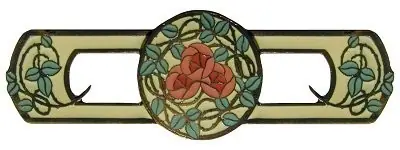 Notting Hill NHP-671-DB-A, Delaney's Rose Pull in Dark Brass/Yellow, Arts & Crafts Sale