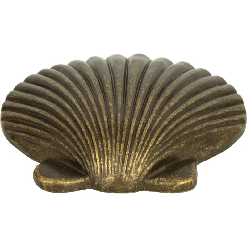Grab Now Atlas Homewares Nautical/Ocean Clamshell Knob 2" Dia Burnished Bronze 143-BB