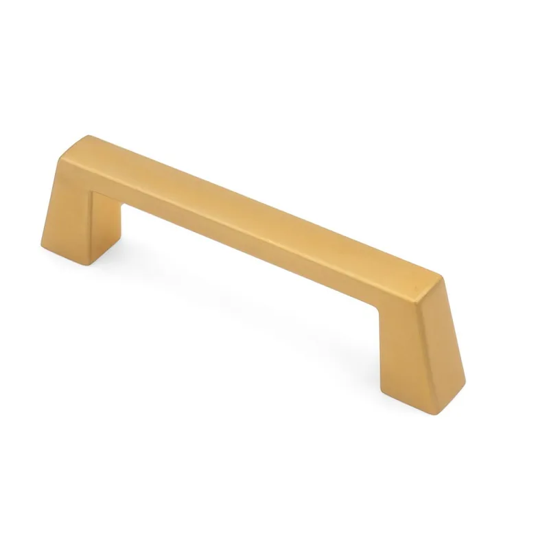 City Style Pull 96mm Center to Center Brushed Satin Brass Studio 917 P733BSB-96 Direct From Factory