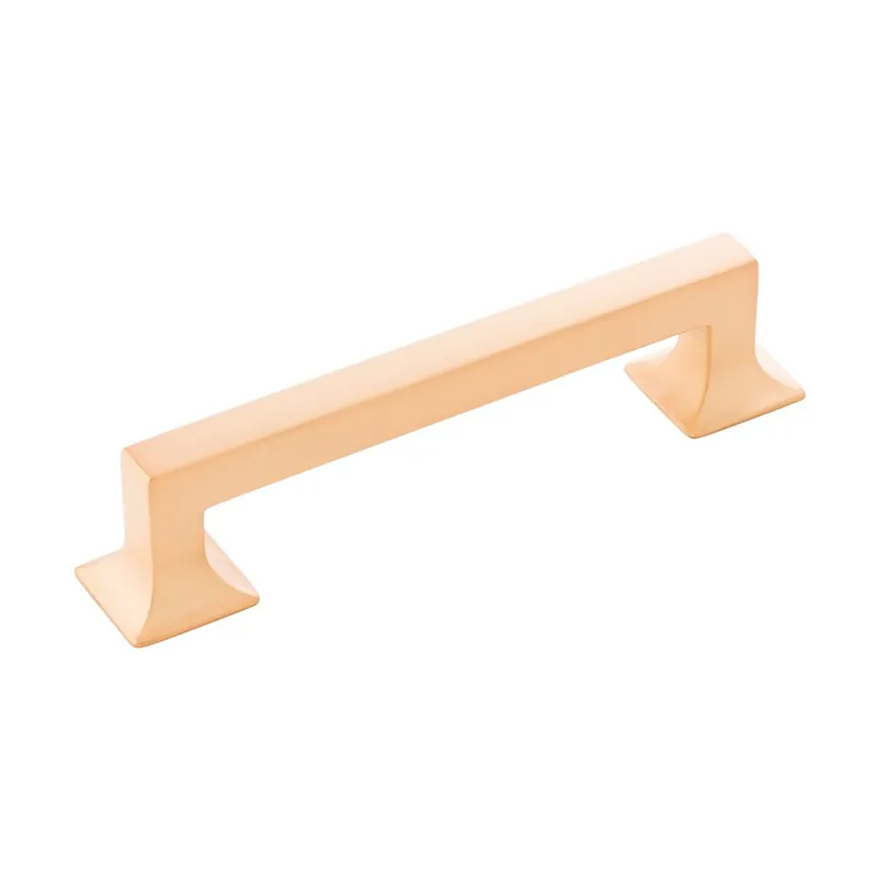 Last Chance Hickory Hardware Studio Pull 5-1/16" Center to Center Brushed Golden Brass P3012-BGB