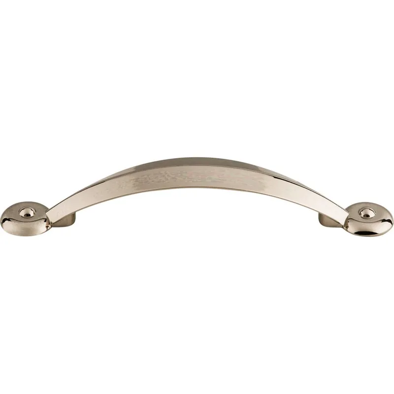High Quality Top Knobs Dakota Angle Pull 3-3/4" Center to Center Polished Nickel M1905