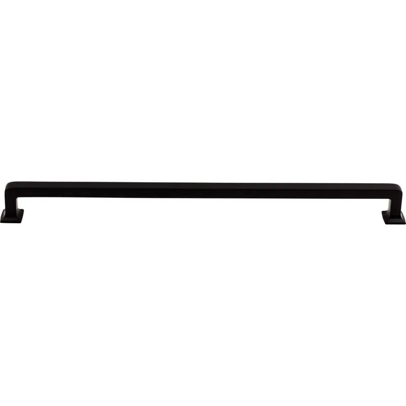 Price Cut Top Knobs Transcend Ascendra Pull 12" Center to Center Flat Black TK708BLK