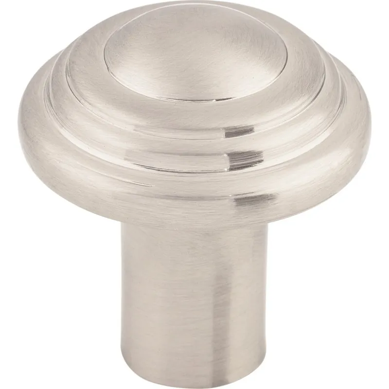 Top Knobs Aspen II Button Knob 1-1/4" Dia Brushed Satin Nickel M2032 Same Day Shipping
