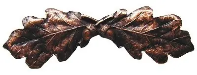 Bargain Notting Hill NHP-644-AC, Oak Leaf Pull in Antique Copper, Leaves