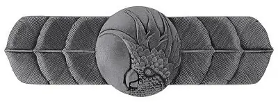 Flash Sale Notting Hill NHP-326-BP-R, Cockatoo Pull in Brilliant Pewter (Horizontal - Right Side), Tropical