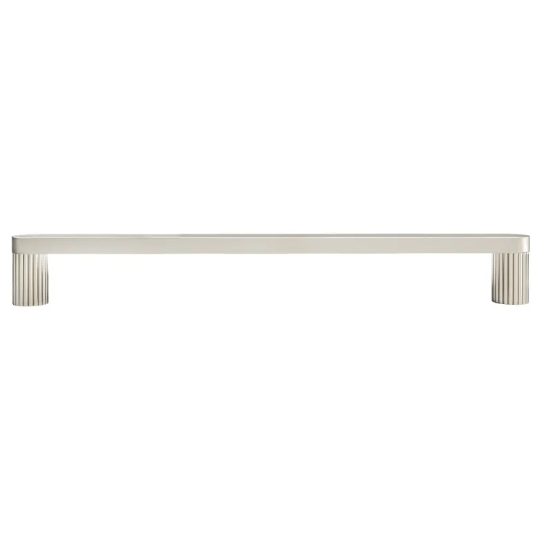 Ribbed Pull 8" Center to Center Polished Nickel Hapny Home R510-PN Original