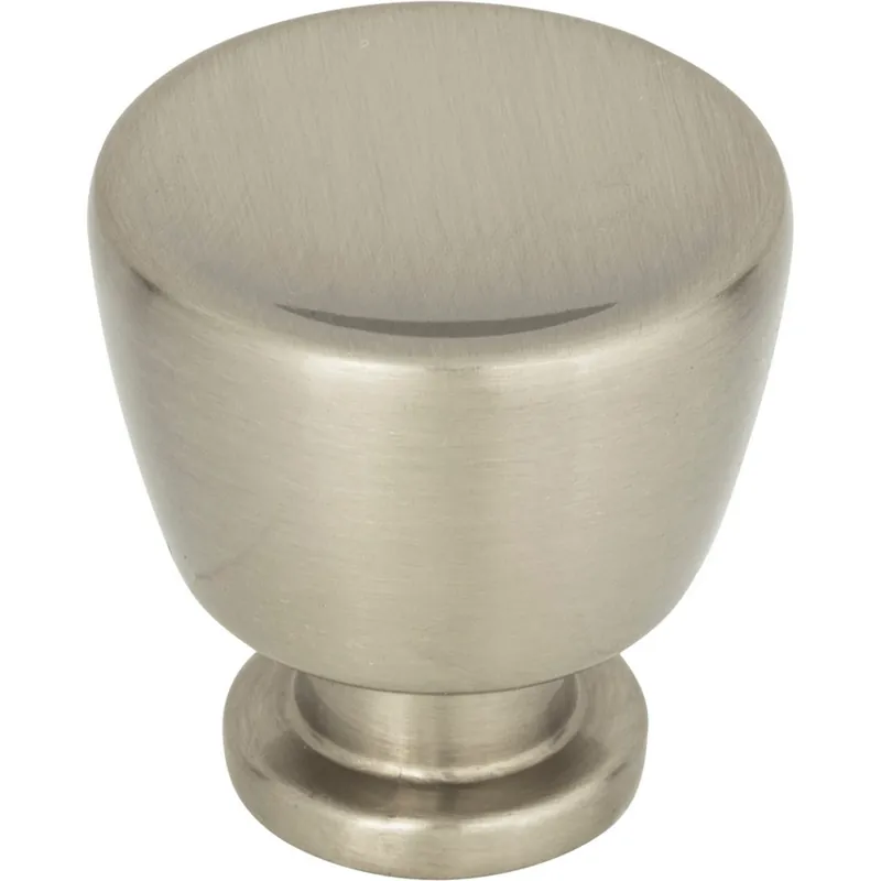 Atlas Homewares Conga Knob 1-1/8" Dia Brushed Nickel 412-BRN Next Day Delivery