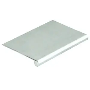 Bargain Aluminum Edge Pull 3" Long No Holes Satin Clear Anodized Epco DP42-A-3