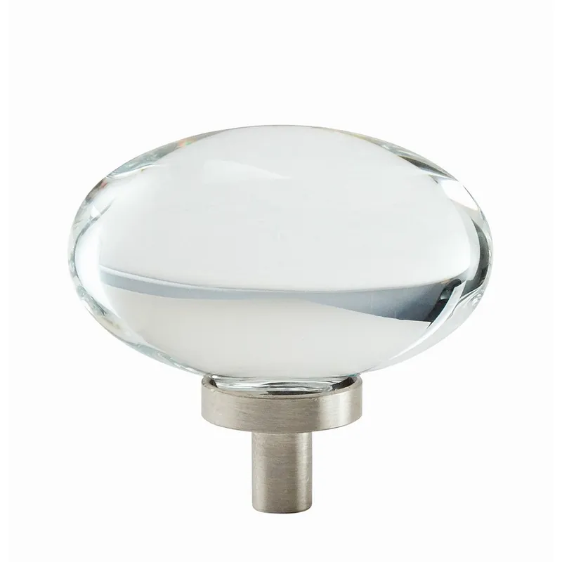 Amerock Glacio Knob 1-3/4" Dia Satin Nickel/Clear Crystal BP36651CG10 Best Seller