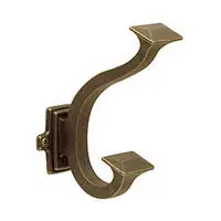 Hickory Hardware 5" Bungalow Double Coat Hook Windover Antique P2155-WOA Warranty Included