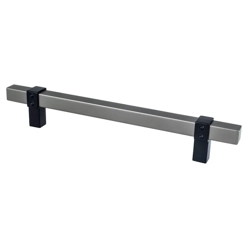 Berenson Rivet Rebel Pull 6-5/16" Center to Center Slate/Matte Black 5129-4SLT55-P Big Sale