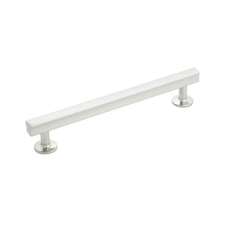 Hickory Hardware Woodward Pull 6-5/16" Center to Center Satin Nickel H077883SN Viral