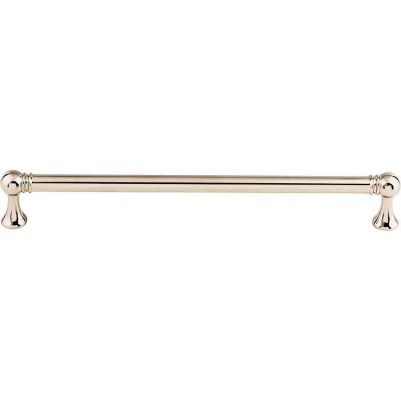 Authentic Top Knobs Serene Kara Pull 8-13/16" Center to Center Polished Nickel TK806PN