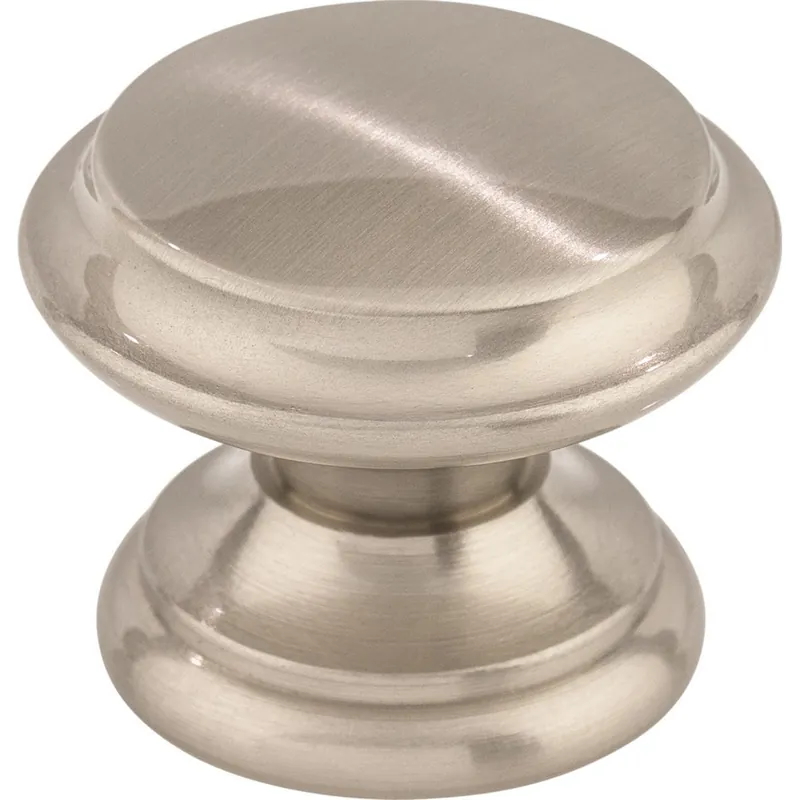 Top Knobs Asbury Flat Top Knob 1-3/8" Dia Brushed Satin Nickel M1303 Authentic