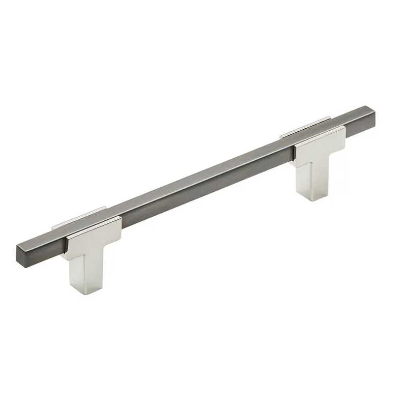 Amerock Urbanite Pull 5-1/16" Center to Center Polished Chrome/Black Chrome BP77812826BCR Get Yours