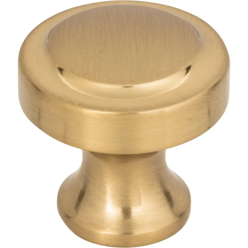 Worldwide Shipping Atlas Homewares Bradbury Knob 1-1/4" Dia Warm Brass A300-WB