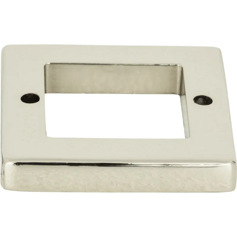Clearance Atlas Homewares Tableau Square Base 1-7/16" Center to Center Polished Nickel 392-PN
