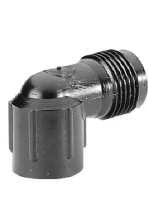 Warranty Included DIG Q59 Riser Conversion Elbow, 1/2 x 3/4 in Connection, FNPT x MHT, Plastic, Black