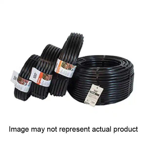 DIG B35 Drip Tubing, 0.6 in ID, 50 ft L, 1/2 in Compression, Polyethylene, Black Best Choice