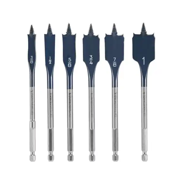 Today Only Bosch Daredevil DSB5006 Spade Bit Set, Standard, 6-Piece, HCS