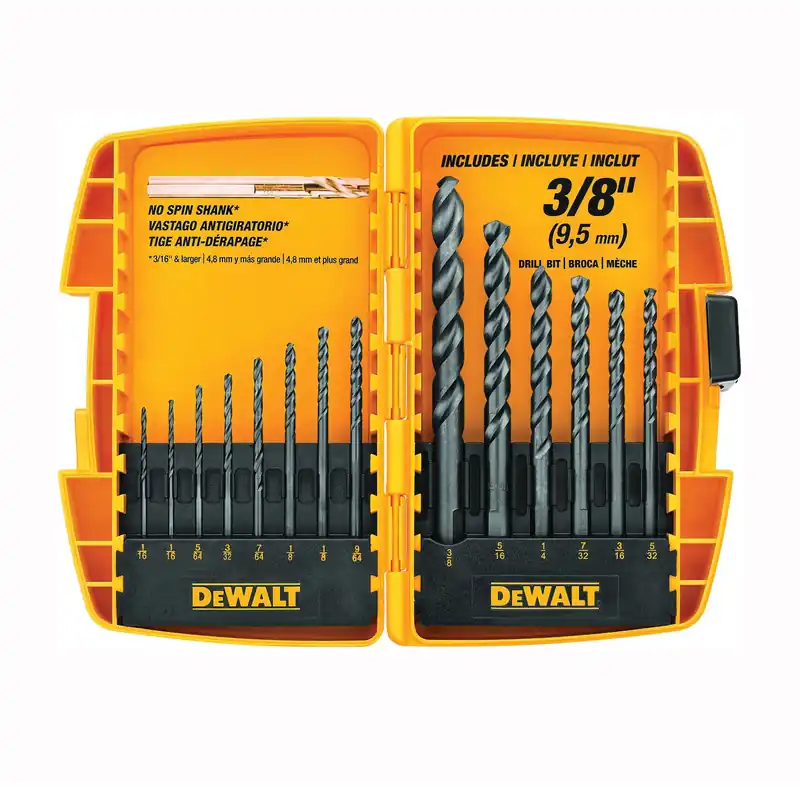 Holiday Sale DEWALT DW1162 Drill Bit Set, 14-Piece, Steel, Black Oxide