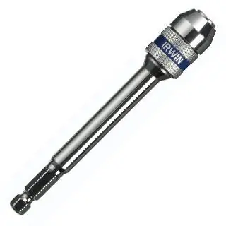 Irwin 4935705 Bit Holder, 1/4 in Drive, 1/4 in Shank, Hex Shank, 12 in L, Carbon Steel Reduced Price