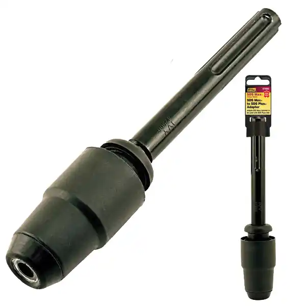 Certified IVY Classic 47900 Adapter, 4-1/2 in Shank, SDS Max, SDS Plus Shank, 17 in L, Alloy Steel