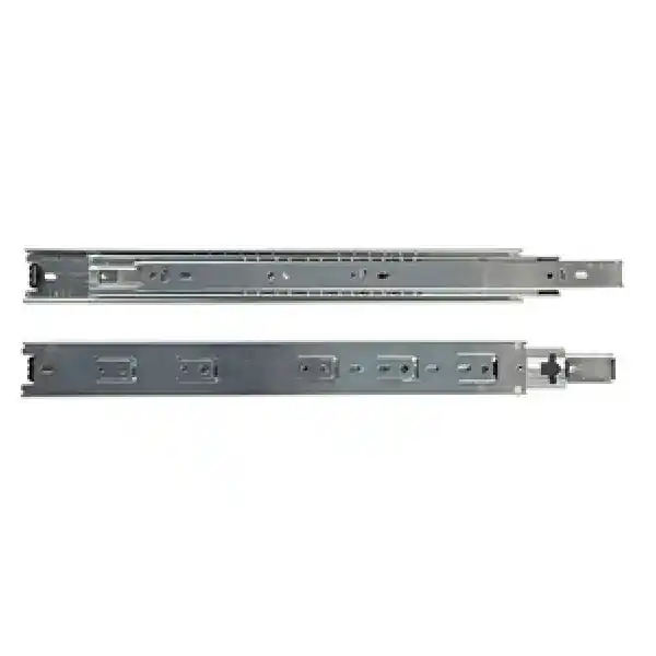 Modern Knape & Vogt True-Trac Series TT100RP 500 Drawer Slide, 100 lb, Side Mounting, 500 mm L Rail, Steel, Zinc