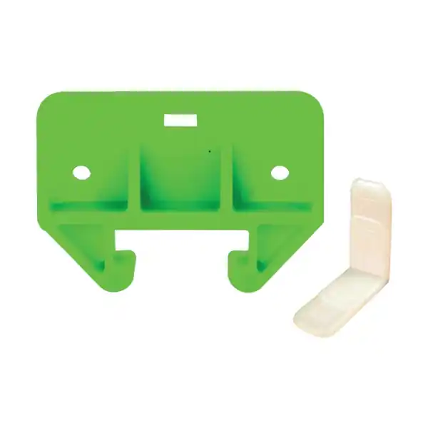 Top Pick Prime-Line R 7085 Drawer Track Guide Kit, 1-1/8 in W Dimensions, For: 9/32 x 1-1/8 in Track, Plastic, Green