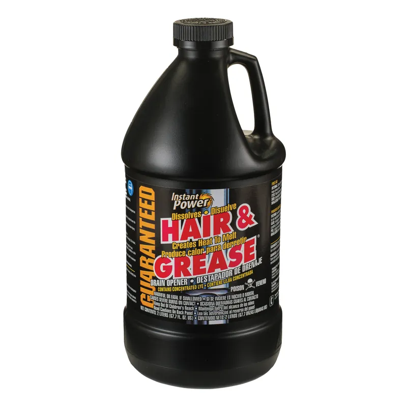 Top Pick Instant Power 1970 Hair and Grease Drain Opener, Liquid, Clear, Odorless, 2 L Bottle