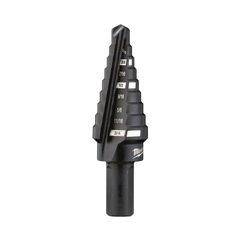 Milwaukee 48-89-9203 #3 Step Drill Bit, 1/4 to 3/4 in Dia, 2-37/64 in OAL, Straight Flute, 2-Flute Bargain