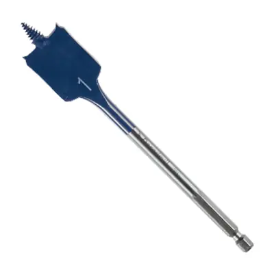Flash Sale Bosch Daredevil DSB1013 Spade Drill Bit, 1 in Dia, 6 in OAL, 1-Flute, 1/4 in Dia Shank, Hex Shank