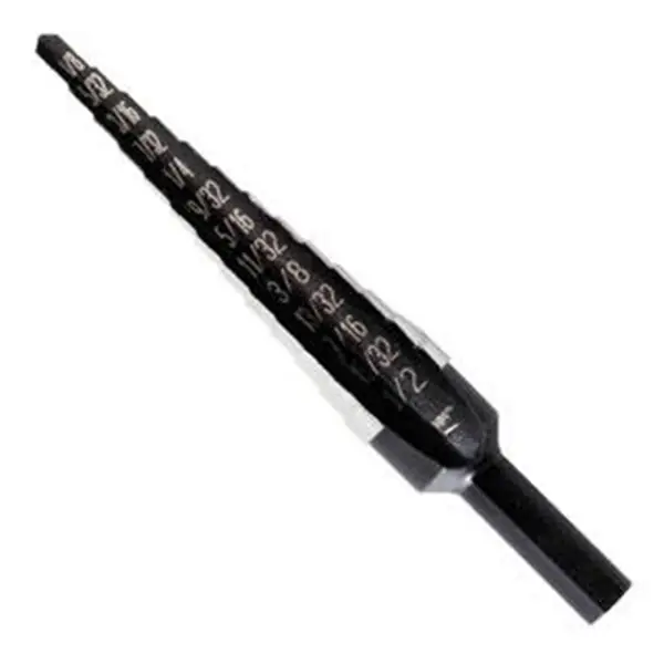 Irwin Unibit 10234 Step Drill Bit, 3/16 to 7/8 in Dia, 1-Flute, 3/8 in Dia Shank, Hex Shank Exclusive Offer