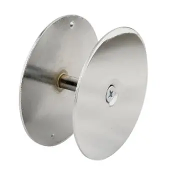 Defender Security U 9531 Hole Filler Plate, Steel, Chrome, For: 1-3/4 in Thick Doors Crafted
