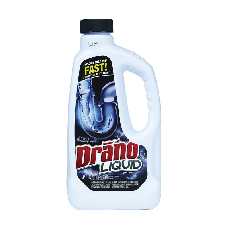 Free Delivery Drano 116 Clog Remover, Liquid, Natural, Bleach, 32 oz Bottle